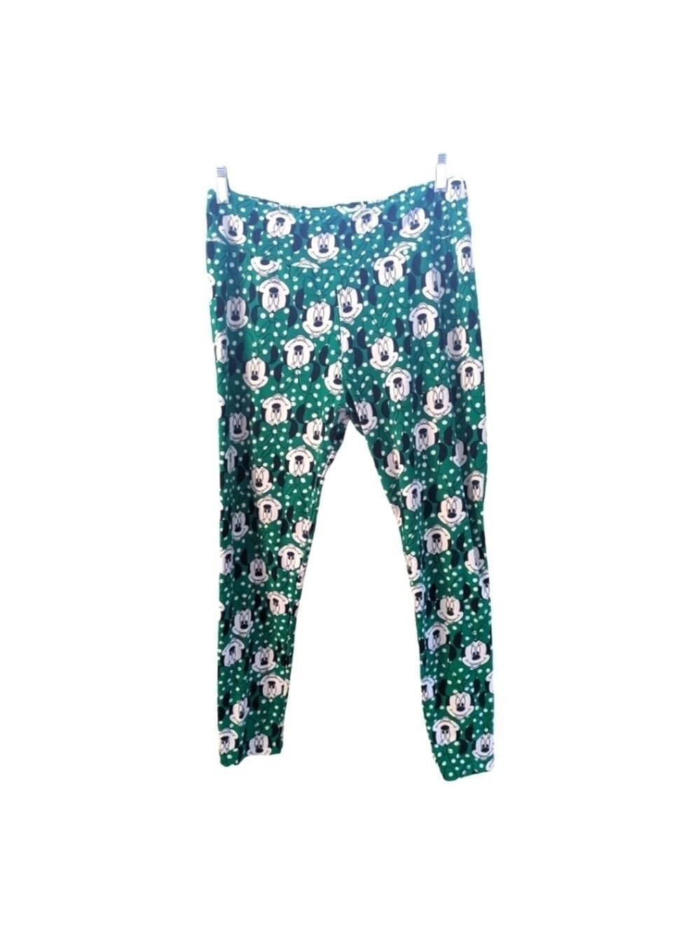 Minnie Mouse Green Lularoe Leggings Tall & Curvy Medium